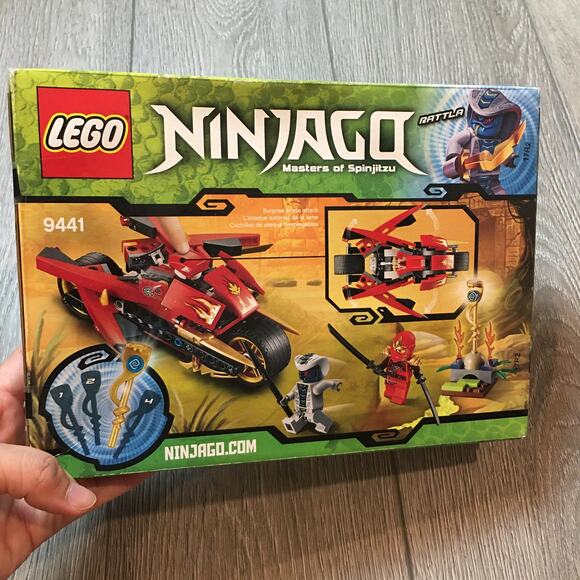 NIB LEGO NINJAGO: Masters Of Spinjitzu Kai's Blade Cycle (9441) Retired 188pcs - Picture 2 of 4